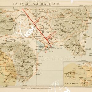 CARTA AERONAUTICA D'ITALIA - Foglio 53 CAGLIARI-IGLESIAS