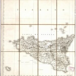CARTA DELLA PROVINCIE MERIDIONALI D'ITALIA INDICANTE LE TAPPE MILITARI ED I RILIEVI POSTALI COSTRUTTA NEL R.LE OFFICIO TOPOGRAFICO DI NAPOLI SUI MIGLIORI ELEMENTI GEODETICI E TOPOGRAFICI - Foglio 3