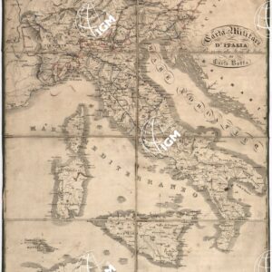 CARTA MILITARE D'ITALIA PER SERVIRE ALLA STORIA D'ITALIA DI CARLO BOTTA (s. d.).
