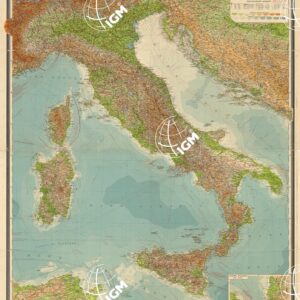 LA NUOVA ITALIA - CARTA POLITICO AMMINISTRATIVA E FERROVIARIA