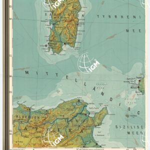 WANDERKARTE DER APENNINEN HALBINSEL