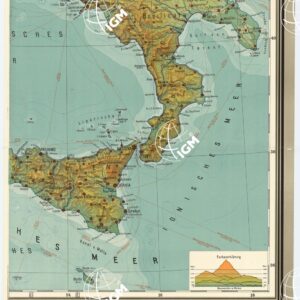 WANDERKARTE DER APENNINEN HALBINSEL