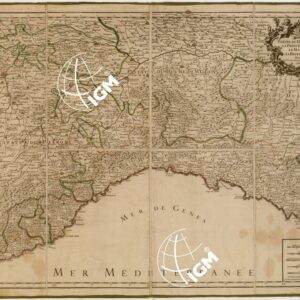 PARTIE DU DUCHE' DE MILAN, LA PRINCIPAUTE DE PIEMONT, LE MONTFERRAT: ET LA REPUBLIQUE DE GENES DEDIE AU ROY PAR, ECC. HUBERT JAILLOT, 1700.