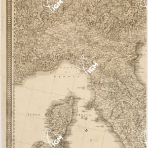 L'ITALIA DI GIO. ANTONIO RIZZI-ZANNONI IN QUATTRO FOGLI IMPERIALI CON L'AGGIUNTA DEI LUOGHI E LE STRADE POSTALI - Foglio 1
