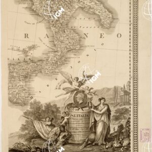 L'ITALIA DI GIO. ANTONIO RIZZI-ZANNONI IN QUATTRO FOGLI IMPERIALI CON L'AGGIUNTA DEI LUOGHI E LE STRADE POSTALI - Foglio 4
