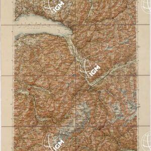 CARTA D'ITALIA DEL TOURING CLUB ITALIANO - Foglio 1 AOSTA