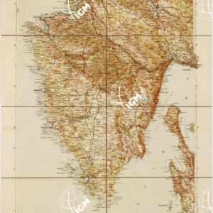 CARTA D'ITALIA DEL TOURING CLUB ITALIANO - Foglio 13 BIS FIUME - POLA