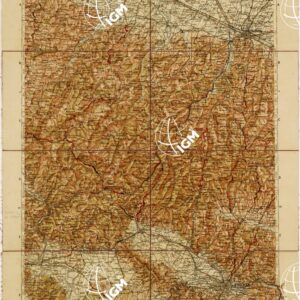 CARTA D'ITALIA DEL TOURING CLUB ITALIANO - Foglio 18 BOLOGNA - FIRENZE