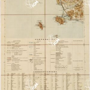 CARTA D'ITALIA DEL TOURING CLUB ITALIANO - Foglio 26 ORBETELLO