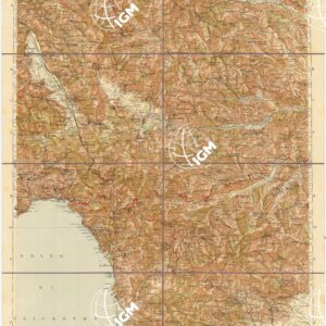 CARTA D'ITALIA DEL TOURING CLUB ITALIANO - Foglio 42 POTENZA