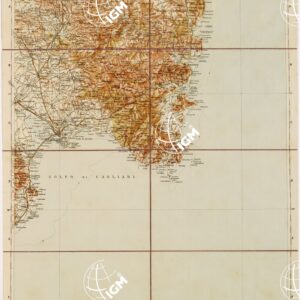 CARTA D'ITALIA DEL TOURING CLUB ITALIANO - Foglio 46 CAGLIARI