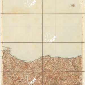 CARTA D'ITALIA DEL TOURING CLUB ITALIANO - Foglio 50 CEFALU'