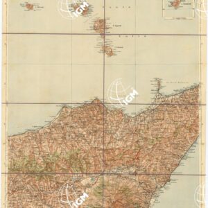 CARTA D'ITALIA DEL TOURING CLUB ITALIANO - Foglio 51 ETNA