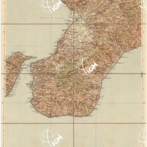 CARTA D'ITALIA DEL TOURING CLUB ITALIANO - Foglio 52 MESSINA