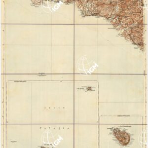 CARTA D'ITALIA DEL TOURING CLUB ITALIANO - Foglio 54 SCIACCA