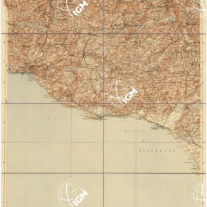 CARTA D'ITALIA DEL TOURING CLUB ITALIANO - Foglio 55 CALTANISSETTA