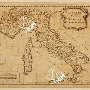 L'ITALIE DIVISEE EN REGIONS PAR CESAR AUGUSTE