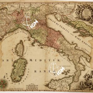 L'ITALIA CON LE SUE POSTE E STRADE PRINCIPALI...