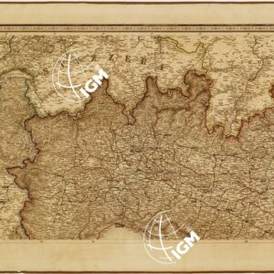 CARTA STRADALE E POSTALE DELL'ITALIA SECONDO LE CARTE E LE OPERE PIU´ACCREDITATE DEI MODERNI GEOGRAFI - Foglio 1