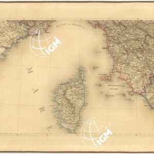 CARTA STRADALE E POSTALE DELL'ITALIA SECONDO LE CARTE E LE OPERE PIU´ACCREDITATE DEI MODERNI GEOGRAFI - Foglio 3