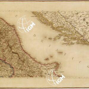 CARTA STRADALE E POSTALE DELL'ITALIA SECONDO LE CARTE E LE OPERE PIU´ACCREDITATE DEI MODERNI GEOGRAFI - Foglio 4