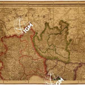 CARTA STRADALE E POSTALE DELL'ITALIA SECONDO LE CARTE E LE OPERE PIU´ ACCREDITATE DEI MODERNI GEOGRAFI - Foglio 1