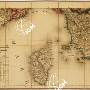 CARTA STRADALE E POSTALE DELL'ITALIA SECONDO LE CARTE E LE OPERE PIU´ ACCREDITATE DEI MODERNI GEOGRAFI - Foglio 3