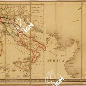 CARTA STRADALE E POSTALE DELL'ITALIA SECONDO LE CARTE E LE OPERE PIU´ ACCREDITATE DEI MODERNI GEOGRAFI - Foglio 7
