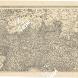 CARTA STRADALE E POSTALE DELL'ITALIA SECONDO LE CARTE E LE OPERE PIU´ ACCREDITATE DEI MODERNI GEOGRAFI -  Foglio 1