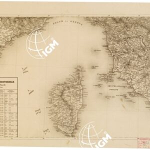 CARTA STRADALE E POSTALE DELL'ITALIA SECONDO LE CARTE E LE OPERE PIU´ ACCREDITATE DEI MODERNI GEOGRAFI -  Foglio 3