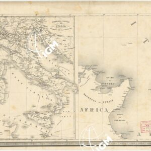 CARTA STRADALE E POSTALE DELL'ITALIA SECONDO LE CARTE E LE OPERE PIU´ ACCREDITATE DEI MODERNI GEOGRAFI -  Foglio 7
