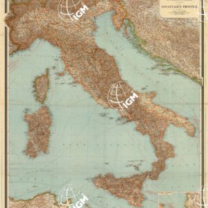 LA NUOVA ITALIA - CARTA POLITICO AMM.VA CON I LIMITI DELLE 92 PROVINCIE