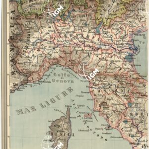 CARTA POLITICA D'ITALIA PUBBLICATA DALL'ISTITUTO CARTOGRAFICO ITALIANO COL PATROCINIO DEL COMUNE DI ROMA MDCCCXCIX. - Foglio 1