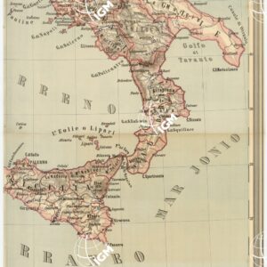 CARTA POLITICA D'ITALIA PUBBLICATA DALL'ISTITUTO CARTOGRAFICO ITALIANO COL PATROCINIO DEL COMUNE DI ROMA MDCCCXCIX.  - Foglio 4