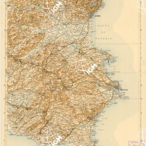 CARTA D'ITALIA DEL TOURING CLUB ITALIANO PUBBLICAZIONE DIRETTA DA L.V. BERTARELLI - Foglio 56 - Catania