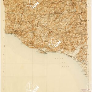 CARTA D'ITALIA DEL TOURING CLUB ITALIANO PUBBLICAZIONE DIRETTA DA L.V. BERTARELLI - Foglio 55 - Caltanissetta