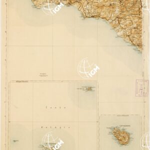 CARTA D'ITALIA DEL TOURING CLUB ITALIANO PUBBLICAZIONE DIRETTA DA L.V. BERTARELLI - Foglio 54 - Sciacca