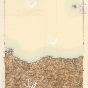 CARTA D'ITALIA DEL TOURING CLUB ITALIANO PUBBLICAZIONE DIRETTA DA L.V. BERTARELLI - Foglio 50 - Cefalù.