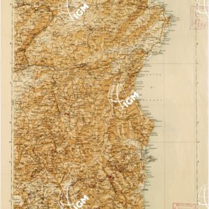 CARTA D'ITALIA DEL TOURING CLUB ITALIANO PUBBLICAZIONE DIRETTA DA L.V. BERTARELLI - Foglio 40 - Nuoro.