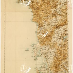 CARTA D'ITALIA DEL TOURING CLUB ITALIANO PUBBLICAZIONE DIRETTA DA L.V. BERTARELLI - Foglio 39 - Oristano.