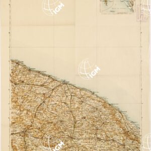 CARTA D'ITALIA DEL TOURING CLUB ITALIANO PUBBLICAZIONE DIRETTA DA L.V. BERTARELLI - Foglio 38 - Bari.