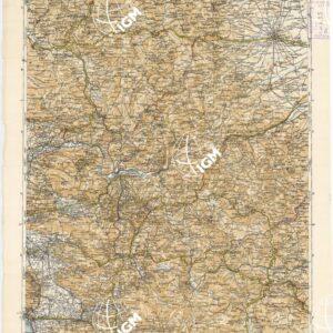 CARTA D'ITALIA DEL TOURING CLUB ITALIANO PUBBLICAZIONE DIRETTA DA L.V. BERTARELLI - Foglio 36 - Benevento.