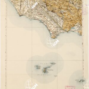 CARTA D'ITALIA DEL TOURING CLUB ITALIANO PUBBLICAZIONE DIRETTA DA L.V. BERTARELLI  - Foglio 34 - Frosinone - Littoria.
