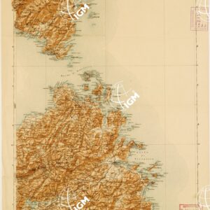 CARTA D'ITALIA DEL TOURING CLUB ITALIANO PUBBLICAZIONE DIRETTA DA L.V. BERTARELLI  - Foglio 33 - Tempio Pausania.