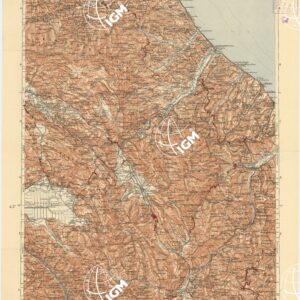 CARTA D'ITALIA DEL TOURING CLUB ITALIANO PUBBLICAZIONE DIRETTA DA L.V. BERTARELLI - Foglio 29 - Chieti.