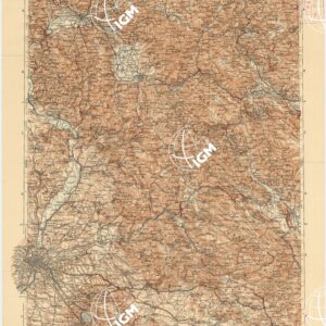 CARTA D'ITALIA DEL TOURING CLUB ITALIANO PUBBLICAZIONE DIRETTA DA L.V. BERTARELLI - Foglio 28 - Roma.