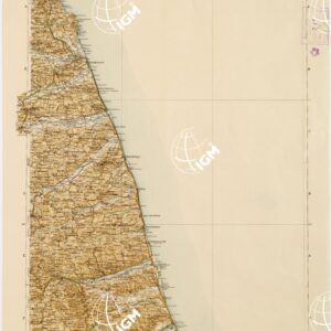 CARTA D'ITALIA DEL TOURING CLUB ITALIANO PUBBLICAZIONE DIRETTA DA L. V. BERTARELLI - Foglio 25 - Ancona.