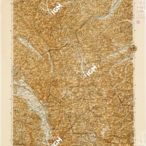 CARTA D'ITALIA DEL TOURING CLUB ITALIANO PUBBLICAZIONE DIRETTA DA L.V. BERTARELLI  - Foglio 24 - Macerata.