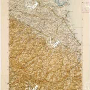 CARTA D'ITALIA DEL TOURING CLUB ITALIANO PUBBICAZIONE DIRETTA DA L.V. BERTARELLI - Foglio 19 - Ravenna.