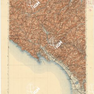 CARTA D'ITALIA DEL TOURING CLUB ITALIANO PUBBLICAZIONE DIRETTA DA L.V. BERTARELLI - Foglio 17 - Pisa.